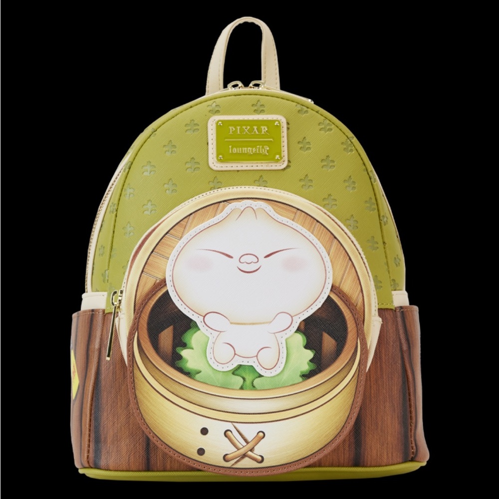 NWT Pixar Loungefly Green Bao Bamboo Steamer Basket Backpack